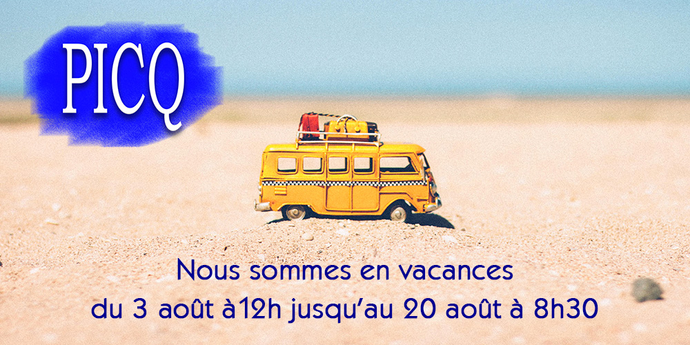Nous partons en vacances !